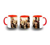 MERCHANDMANIA Taza Roja españa españoles esparta espartanos macho iberico color mug