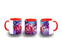 MERCHANDMANIA Taza Roja hazbin hotel personajes charlie alastor angeles color mug