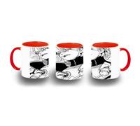 MERCHANDMANIA Taza Roja serie anime dr stone temp 4 personaje stanley color mug