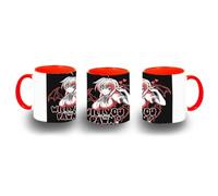 MERCHANDMANIA Taza Roja serie anime sexy will you be my pawn rias gremory dxd color mug