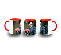 MERCHANDMANIA Taza Roja serie retro famosa antigua niños graciosa color mug