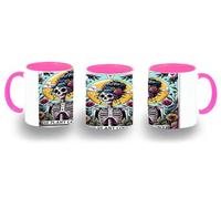 MERCHANDMANIA Taza Rosa carta tarot graciosa meme jardinero naturaleza plantas color mug