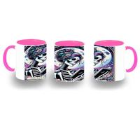 MERCHANDMANIA Taza Rosa carta tarot graciosa meme lector libros biblioteca color mug