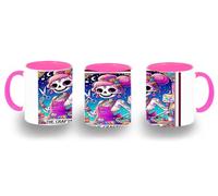 MERCHANDMANIA Taza Rosa carta tarot graciosa meme manualidades pintura colores color mug