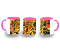 MERCHANDMANIA Taza Rosa fist of the north star seriehokuto no ken anime color mug
