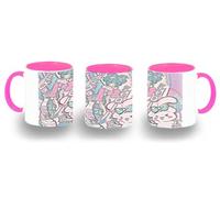 MERCHANDMANIA Taza Rosa hatsune miku retro arte vintage poster dibujos color mug