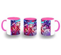 MERCHANDMANIA Taza Rosa hazbin hotel personajes charlie alastor angeles color mug
