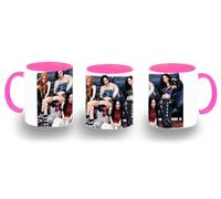 MERCHANDMANIA Taza Rosa hold on tight whiplash chicas cantantes color mug