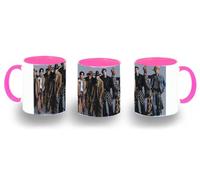 MERCHANDMANIA Taza Rosa the beyond grupo musica gira cantantes mundo color mug