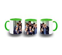 MERCHANDMANIA Taza Verde album cantantes musica If I’m S, Can You Be My N? color mug