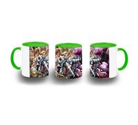 MERCHANDMANIA Taza Verde alicia en el pais de las maravillas libro obra literaria color mug