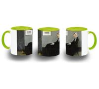 MERCHANDMANIA Taza Verde Lima James Abbott McNeill Whistler, Arreglo en gris y negro color mug