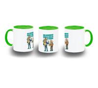 MERCHANDMANIA Taza Verde maximus frase graciosa dividendos bolsa inversion color mug