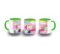 MERCHANDMANIA Taza Verde serie anime sheihantai na kimi to boku suzuki color mug