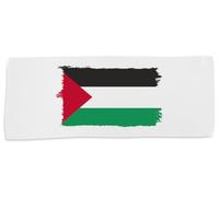 MERCHANDMANIA Toalla Mediana Gimnasio Gym Absorbente Bandera Palestina Pais Gobierno palestino Oriente Medio Suave con bolsita