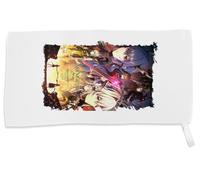 MERCHANDMANIA Toalla Pequeña Absorbente Anime Serie arknights Aventura Videojuego Suave Personalizada con Cinta Elastica