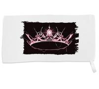 MERCHANDMANIA Toalla Pequeña Absorbente Blackpink Logo Corona Queen Reinas KPOP Suave Personalizada con Cinta Elastica