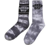Merchcode Calcetines Green Day Tie Die Calcetines 2-Pack Negro/White EUR 36
