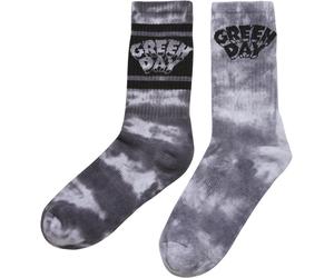 Merchcode Calcetines Green Day Tie Die Calcetines 2-Pack Negro/White EUR 36