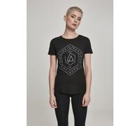 Merchcode Camisa Mujer Señoras Linkin Park OML Fit Tee Negro/Azul S