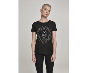 Merchcode Camisa Mujer Señoras Linkin Park OML Fit Tee Negro/Azul S