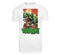 Merchcode Camiseta 'Avengers Explosion' amarillo oscuro / verde hierba / naranja oscuro / blanco XS EUR
