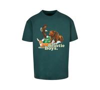 Merchcode Camiseta 'Beastie Boys Animal' marrón / amarillo claro / verde oscuro / naranja oscuro S marrón / amarillo claro / verde oscuro / naranja oscuro