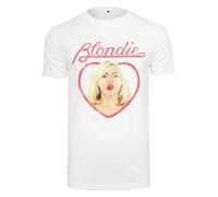 Merchcode Camiseta 'Blondie Heart Of Glass' kitt / amarillo claro / granadina / blanco L kitt / amarillo claro / granadina / blanco