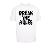 Merchcode Camiseta 'Break The Rules 2' negro / blanco M negro / blanco