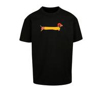 Merchcode Camiseta 'Christmas Dog' brocado / dorado / rojo / negro M brocado / dorado / rojo / negro
