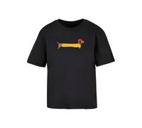 Merchcode Camiseta 'Christmas Dog' marrón / amarillo / rojo / negro XXL marrón / amarillo / rojo / negro