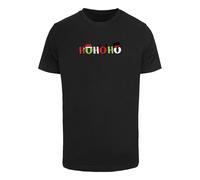 Merchcode Camiseta 'Christmas Ho Ho Ho' verde claro / rojo / negro / blanco L verde claro / rojo / negro / blanco