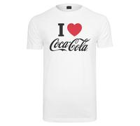 Merchcode Camiseta 'Coca Cola I Love Coke' rojo / negro / blanco L rojo / negro / blanco