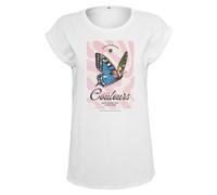 Merchcode Camiseta 'Couleurs' azul / verde / rosa / blanco Mujer Merchcode M azul / verde / rosa / blanco