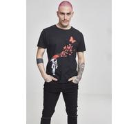 Merchcode Camiseta de marca - Banksy's Graffiti Butterfly Tee Negro XS