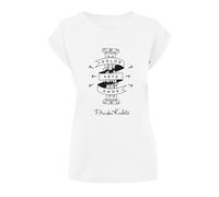 MERCHCODE Camiseta de Mujer, Blanco, L