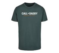 Merchcode Camiseta 'Fathers Day - Call Of Daddy' verde / naranja / blanco L verde / naranja / blanco