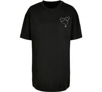 Merchcode Camiseta 'Hugs & Love - Love Ballon' negro / blanco S negro / blanco