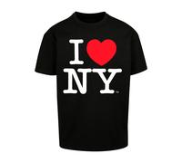Merchcode Camiseta ' I Love NY' rojo sangre / negro / blanco S EUR