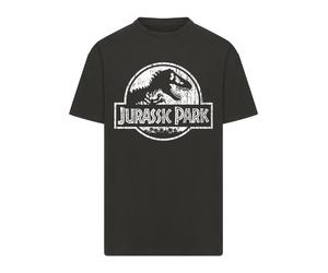 Merchcode Camiseta 'Jurassic Park Distressed' negro / blanco XXXL negro / blanco