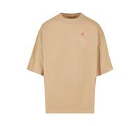 Merchcode Camiseta 'K Heart' beige oscuro / rojo / blanco M EUR