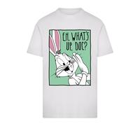 Merchcode Camiseta 'Looney Tunes Bugs Bunny Funny Face 3.0' verde claro / rosa / negro / blanco S verde claro / rosa / negro / blanco