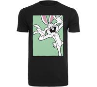 Merchcode Camiseta Looney Tunes Bugs Bunny Funny Face Tee Negro XL