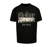 Merchcode Camiseta 'Lord of the Rings - Fellowship' mostaza / negro L mostaza / negro