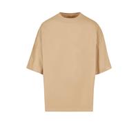 Merchcode Camiseta 'Love Yourself First' beige oscuro, Talla XL