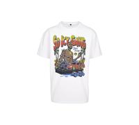 Merchcode Camiseta 'Mane So Icy' marrón oscuro / rojo vivo / negro / blanco XL marrón oscuro / rojo vivo / negro / blanco