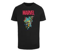Merchcode Camiseta 'Marvel Universe Avengers Pop Group' turquesa / verde / rojo / negro M turquesa / verde / rojo / negro