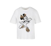 Merchcode Camiseta 'Minnie Mouse Leo' mezcla de colores / blanco L mezcla de colores / blanco