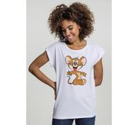Merchcode Camiseta Mujer Señoras Tom & Jerry Mouse Tee White L