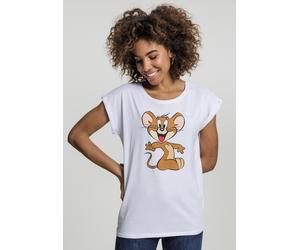 Merchcode Camiseta Mujer Señoras Tom & Jerry Mouse Tee White S